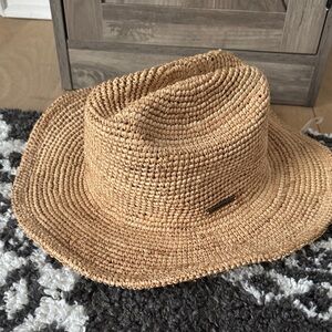 Women’s O’Neill summer beach Woven Straw Sunlit Hat in Natural Tan nwts